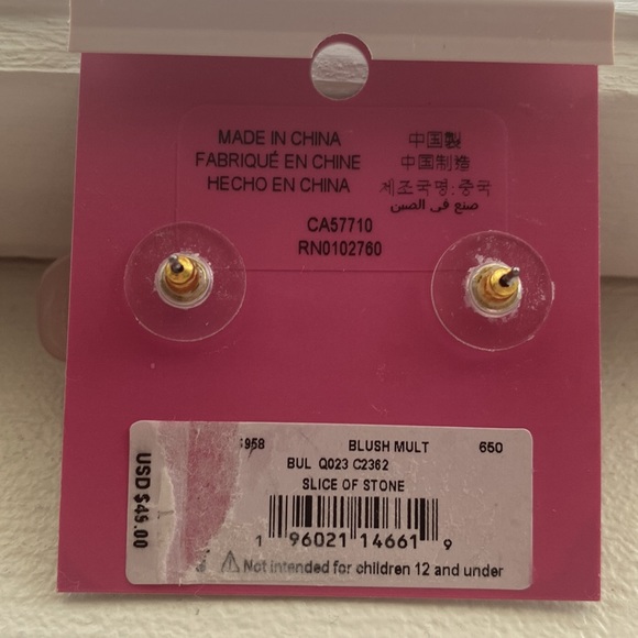 ♠️Kate spade blush slice of stone earrings♠️ - Picture 4 of 8